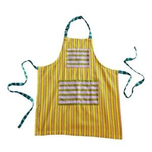 NWT Dusen Dusen Tumeric Stripe Apron